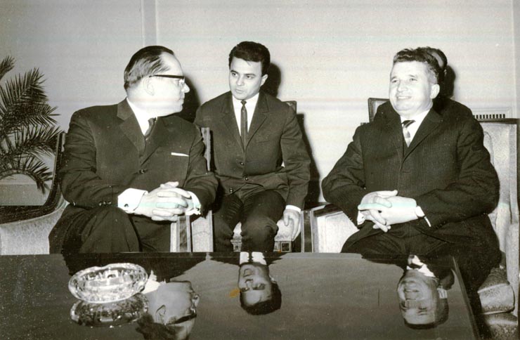 Nicolae Ceauşescu, secretar general al P.C. al P.C.R. l-a primit pe Ahti Karjalainen, ministrul afacerilor externe al Finlandei.(17 II 1967)