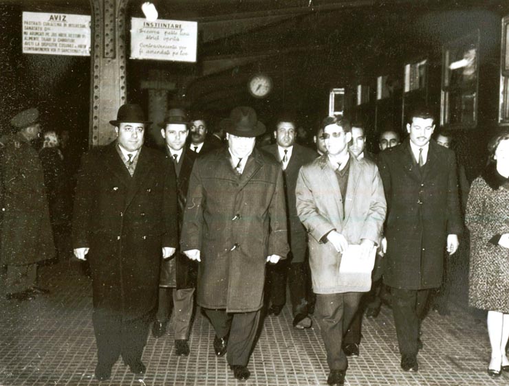 Aspect de la sosirea delegaţiei Partidului Socialist Arab Baas, condusă de Mohamad Ali Haidar, secretar pentru regiunea Hamu (Siria) (14 III 1967)