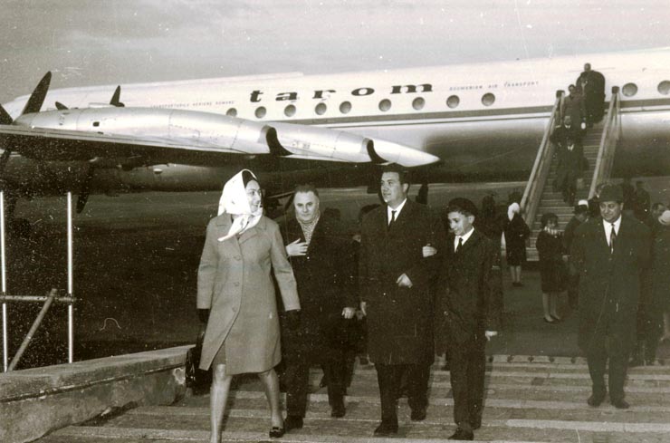 Înapoierea din Siria a delegaţiei guvernamentale condusă de Alexandru Boabă.(15 III 1967)