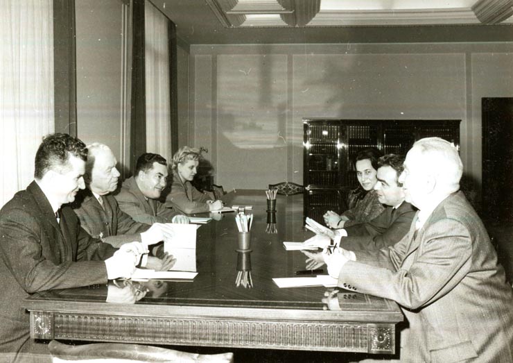 Nicolae Ceauşescu, secretar general al Partidului Comunist Român l-a primit pe Luigi Longo, secretar general al Partidului Comunist Italian. (1 IV 1967)