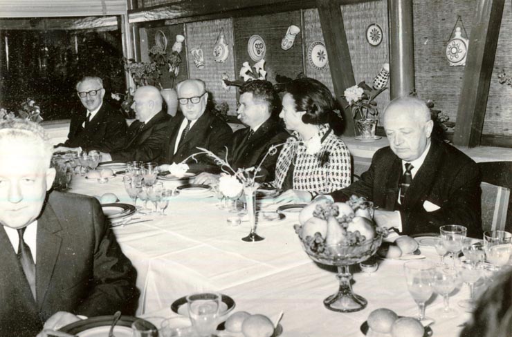 Aspect de la dejunul oferit de C.C. al P.C.R. în cinstea  delegaţiei Partidului Socialist Francez (S.F.I.O.)(29 IV 1967)