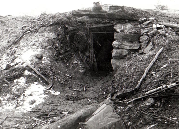 Locuinţă de miner din Valea Jiului (Un bordei săpat în munte) (1944 noiembrie 24).