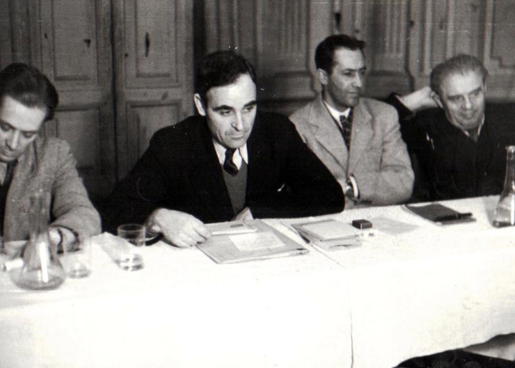 Gheorghe Gheorghiu-Dej participă la o şedinţă cu delegaţii muncitorilor mineri din Valea Jiului (Petroşani (1944 noiembrie 24).