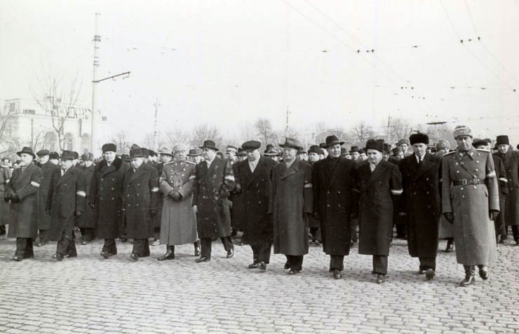 Bucureşti, 10 ianuarie 1958. Aspecte de la funeraliile dr. Petru Groza. (10 ian. 1958)