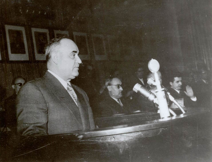 Aspect de la lucrările Conferinţei Regionale de partid Cluj din martie 1960. (martie 1960)