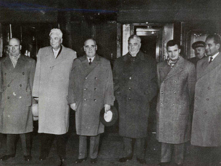 Bucureşti, octombrie 1961. Plecarea la Moscova a delegaţiei P.C.R. pentru a participa la lucrările Congresului al XXII-lea al P.C.U.S. (oct. 1961)