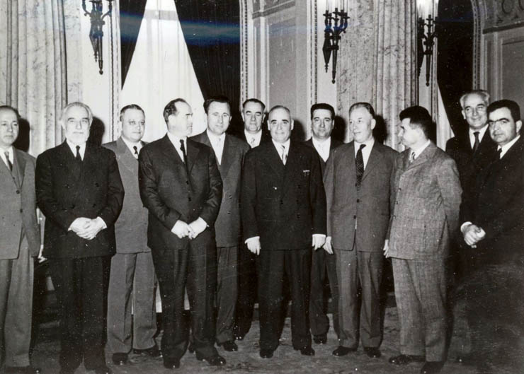 Bucureşti, 5 martie 1962. Înmânarea de ordine şi medalii cu prilejul încheierii cooperativizării agriculturii. (5 martie 1962