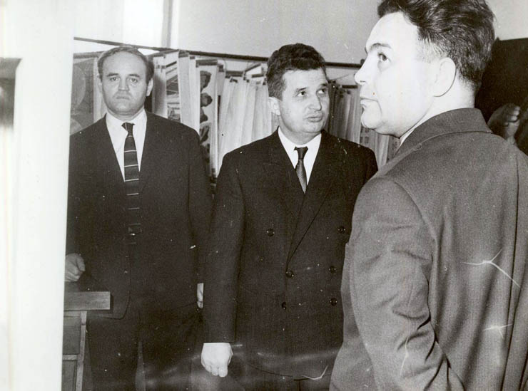 Piteşti, februarie 1965. Nicolae Ceauşescu în vizită de lucru la Institutul Pedagogic de 3 ani. (febr.1965)
