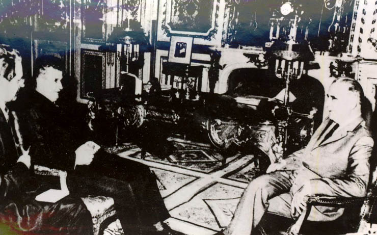 Palatul Elysée. Întrevedere între Nicolae Ceauşescu şi Georges Pompidou. (17 iulie 1970)