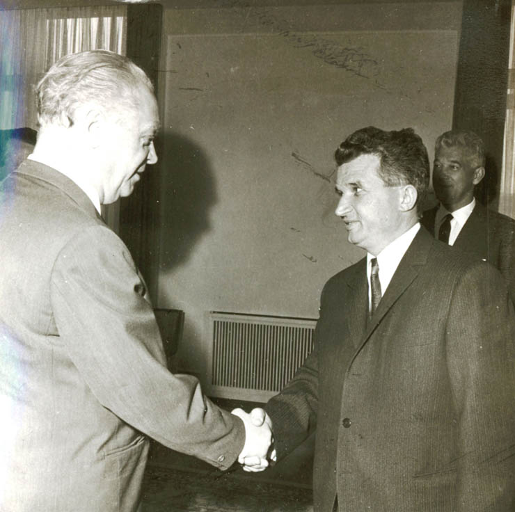 Secretarul general al C.C. al P.C.R., Nicolae Ceauşescu, l-a primit pe Torsten Nilsson, ministrul de externe al Suediei. (5 mai 1967)