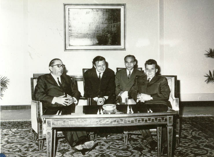 Secretarul general al P.C.R., Nicolae Ceauşescu, l-a primit pe Ihsan Sabri Coglayangil, ministrul de externe al Turciei. (19 mai 1967)