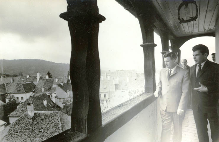 Aspecte din timpul vizitei conducătorilor de partid şi de stat în regiunea Braşov, oraşul Sighişoara. (15-18 iunie 1967)