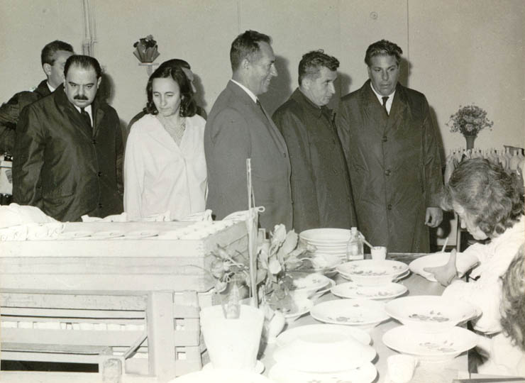 Aspecte din timpul vizitei conducătorilor de partid şi de stat în regiunea Braşov, oraşul Sighişoara. (15-18 iunie 1967)