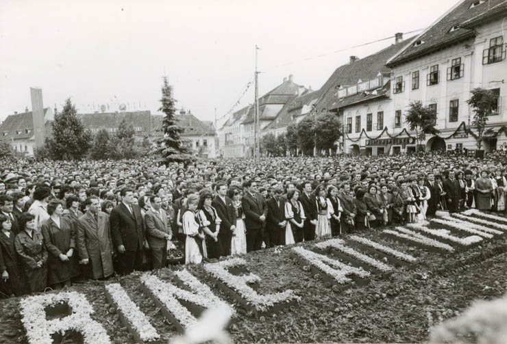 Aspecte din timpul vizitei conducătorilor de partid şi de stat în regiunea Braşov, oraşul Sibiu. (15-18 iunie 1967)