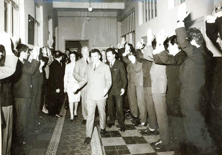 Aspecte din timpul vizitei conducătorilor de partid şi de stat în regiunea Braşov, la Institutul Politehnic din Braşov. (15-18 iunie 1967)