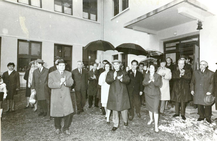 Aspecte din timpul vizitei conducătorilor de partid şi de stat în regiunea Braşov, Rupea. (15-18 iunie 1967