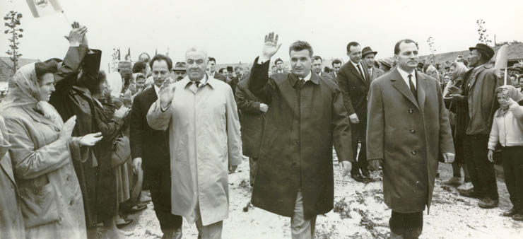 Aspecte din timpul vizitei conducătorilor de partid şi de stat în regiunea Braşov, la C.A.P. Moacşa. (15-18 iunie 1967)