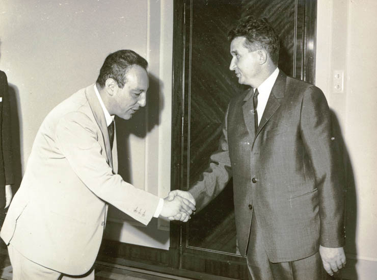 Nicolae Ceauşescu, secretar general al C.C. al P.C.R., a primit delegaţia P.S.U.I. (22 iulie 1967)