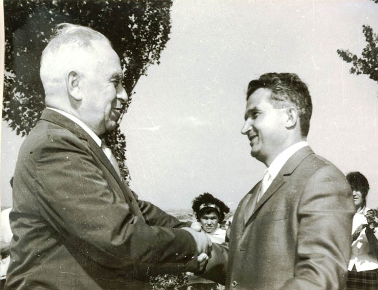 Nicolae Ceauşescu, secretar general al C.C. al P.C.R. şi Luigi Longo, secretar general al Partidului Comunist Italian. (16-17 august 1967) 