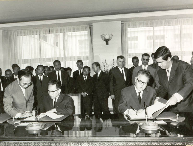 Semnarea unor acorduri între România şi R.D.Vietnam.(26 august 1967)