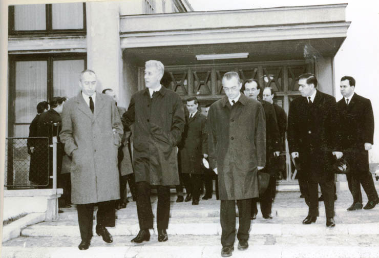 Plecarea secretarului de stat pentru afaceri externe al Iugoslaviei, Marko Nikezici, care a făcut o vizită în România. (23 martie 1968)