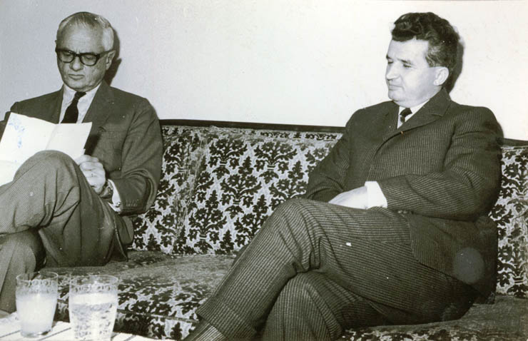 Primirea de către Nicolae Ceauşescu a ziaristului american C. Sulzberger, care a făcut o vizită în România. (30 octombrie 1968)