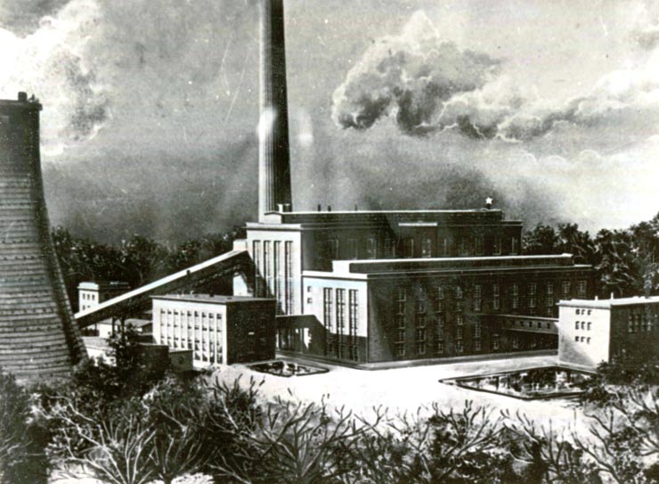 Termocentrala electrică de la Paroşeni intrată în funcţiune în 1955.(1955)
