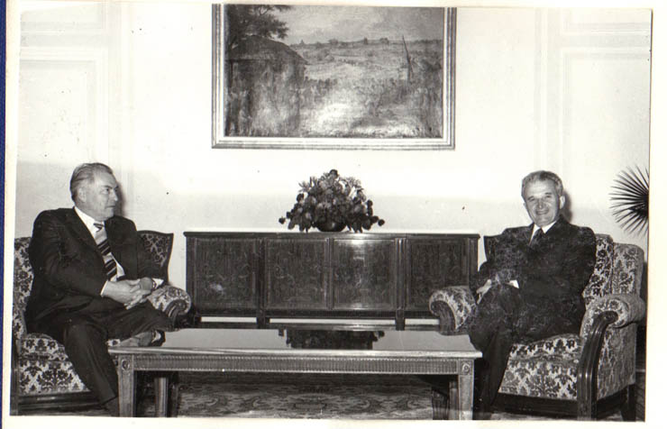Nicolae Ceauşescu, secretar general al P.C.R, preşedinte al R.S.R., a primit pe Frigyes Puja, ministrul afacerilor externe al R.P. Ungare, care a făcut o vizită oficială în ţara noastră. (27.IV.1979.)