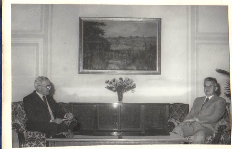 Preşedintele Nicolae Ceauşescu a primit delegaţia parlamentară din Olanda, condusă de dr. Thomas L.M. Thurlings, preşedintele primei Camere a Statelor Generale, care, la invitaţia Marii Adunări Naţionale, a făcut o vizită în România. (26.V.1979).