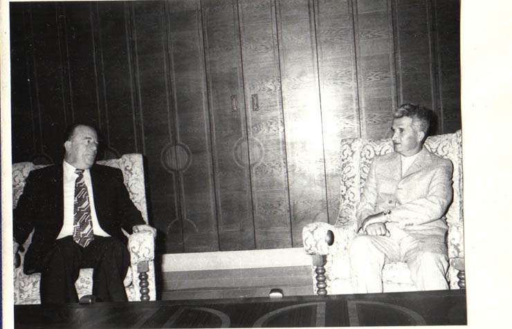 Nicolae Ceauşescu, , secretar general al P.C.R, preşedintele R.S.R., a primit în staţiunea Neptun, delegaţia Partidului Naţional Social Sirian din Liban, condusă de Abdallah Saade, preşedintele partidului, care face o vizită în ţara noastră.(23.VII.1979).