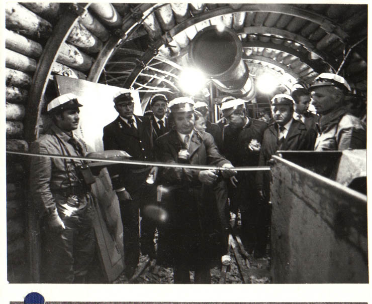 Aspect din timpul vizitei de lucru la C.A.P. Băileşti, judeţul Dolj, pe care au efectuat-o preşedintele Nicolae Ceauşescu şi Elena Ceauşescu la 10 august 1979.(10.VIII.1979).