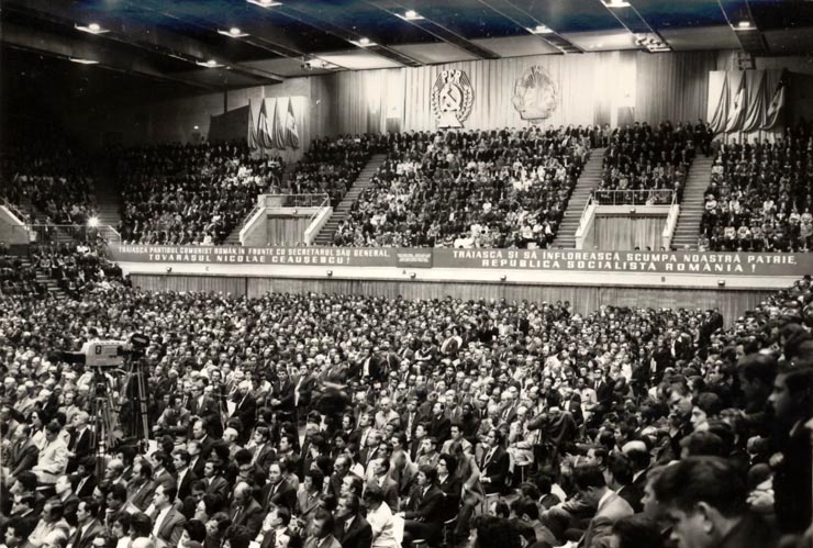 Aspect de la Congresul educaţiei politice şi al culturii socialiste, ale cărui lucrări s-au desfăşurat la Palatul Sporturilor şi Culturii. (2-4 iunie 1976)