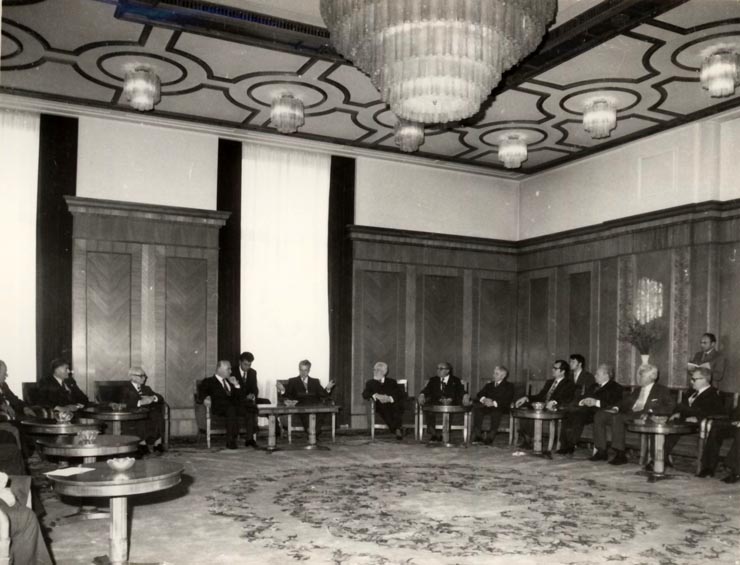 Primirea la Nicolae Ceauşescu a delegaţiei Marii Adunări Naţionale a Turciei, condusă de preşedintele acesteia, Kemal Güven. (4 iunie 1976)