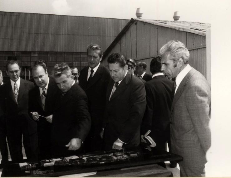 Vizita de lucru a lui Nicolae Ceauşescu, a altor conducători de partid şi de stat, la Cluj-Napoca: Întreprinderea de cazane mici şi arzătoare. (18 iunie 1976)