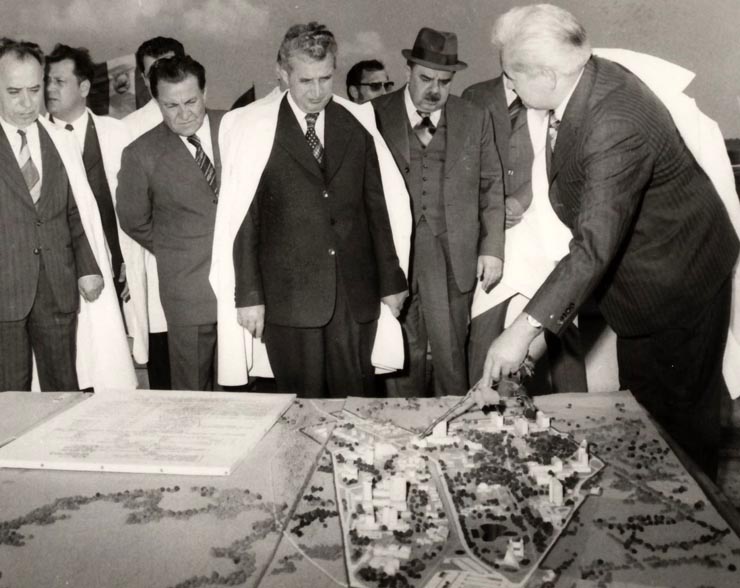 Vizita de lucru a lui Nicolae ceauşescu şi a altor conducători de partid şi de stat în judeţul Bihor. La Felix. (18 iunie 1976)