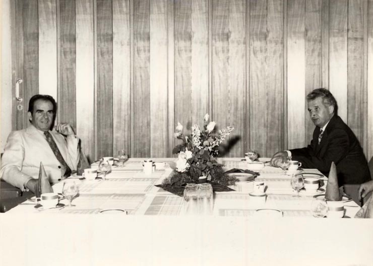 Întâlnirea la Berlin, a lui Nicolae Ceauşescu cu G. Marchais (Franţa), cu prilejul Conferinţei partidelor comuniste şi muncitoreşti din Europa (28-30 iunie 1976)
