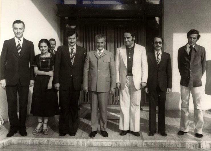 Primirea, în staţiunea Neptun, a delegaţiei Uniunii Tineretului Revoluţiei din Republica Arabă Siriană, condusă de Feysal Simmak, preşedintele organizaţiei. (16 iulie 1976)