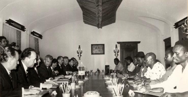 Vizita în România a preşedintelui Republicii Populare Benin, Mathieu Kerekou. Convorbiri. (21-24 iulie 1976)