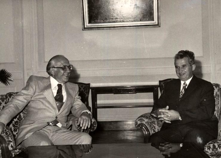 Primirea la Nicolae ceauşescu a preşedintelui Consiliului de Miniştri al R. D. Germane, Horst Sindermann. (21 august 1976)