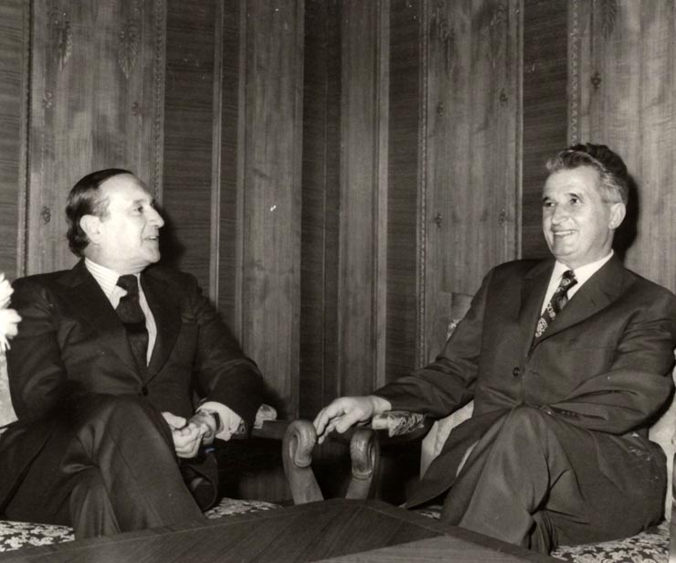 Primirea la Nicolae Ceauşescu a dr. Misael Pastrana Borrero, senator, fost preşedinte al Columbiei. (6 septembrie 1976)