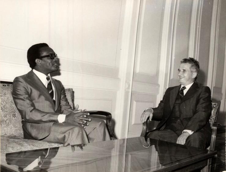 Primirea la Nicolae Ceauşescu a lui Miguel Anjos Trovoada, prim-ministru al Guvernului Republicii Democrate Sao Tome şi Principe. (15 octombrie 1976)