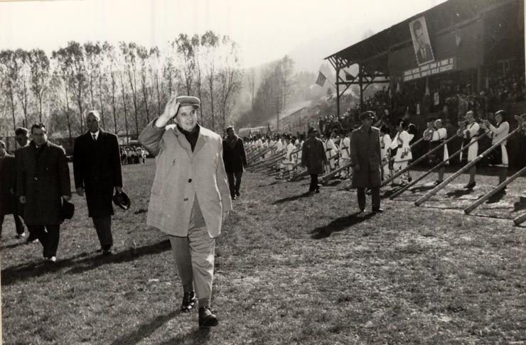 Vizita de lucru a lui Nicolae Ceauşescu la Câmpeni, judeţul Alba. (21 octombrie 1976)