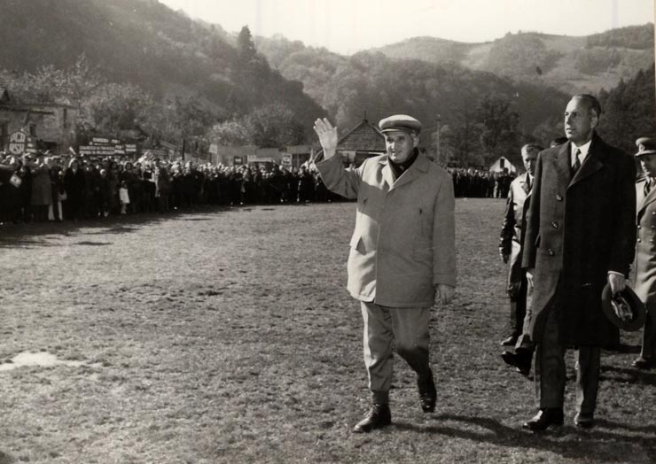 Vizita de lucru a lui Nicolae Ceauşescu în judeţul Alba. La Baia de Arieş. (21 octombrie 1976)