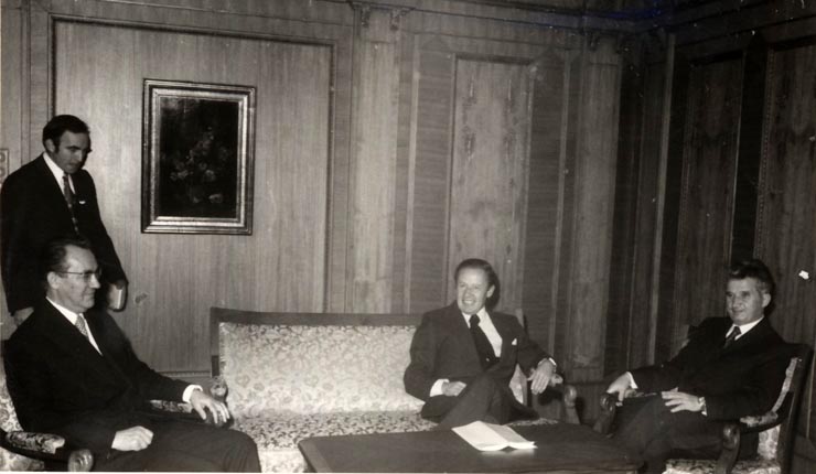 Vizita oficială în România a Alteţei Sale Regale, marele duce Jean al Luxemburgului, împreună cu marea ducesă, Josephine Chartlotte. (25-28 octombrie 1976)