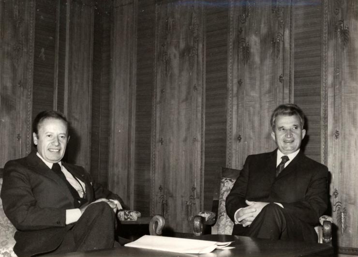 Vizita oficială în România a Alteţei Sale Regale, marele duce Jean al Luxemburgului, împreună cu marea ducesă, Josephine Chartlotte. (25-28 octombrie 1976)
