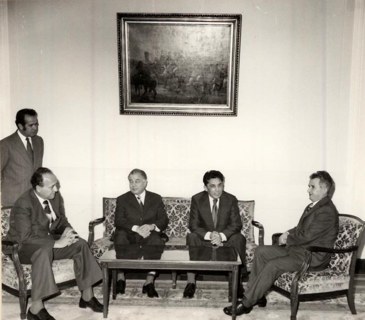 Primirea la Nicolae Ceauşescu a lui Gyenes Andres, secretar al C.C. al Partidului Muncitoresc Socialist Ungar. (29 octombrie 1976)