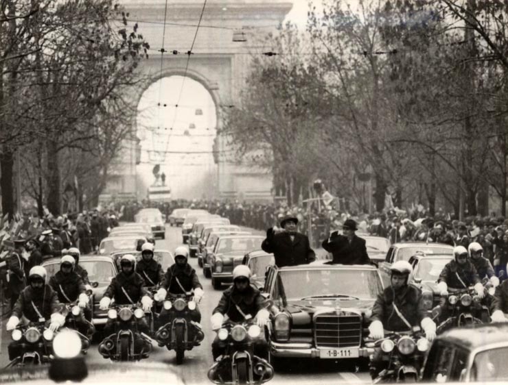 Vizita în România a lui Leonid Ilici Brejnev. Sosirea în Capitală. (22-26 noiembrie 1976)
