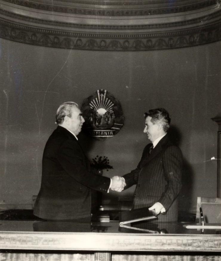 Vizita de prietenie în România a secretarului general al C.C. al P.C.U.S., Leonid Ilici brejnev. După semnarea documentelor oficiale. (22-26 noiembrie 1976)