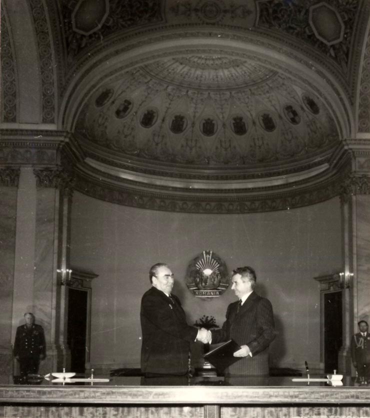Vizita de prietenie în România a secretarului general al C.C. al P.C.U.S., Leonid Ilici brejnev. După semnarea documentelor oficiale. (22-26 noiembrie 1976)