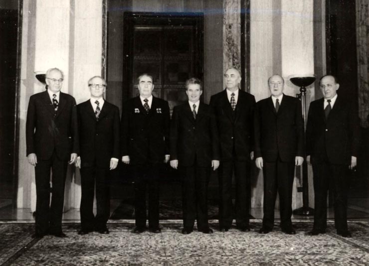 Consfătuirea de la Bucureşti a Comitetului Politic Consultativ al ţărilor participante la Tratatul de la Varşovia. Conducătorii delegaţiilor prezente la Consfătuire. (25-26 noiembrie 1976)